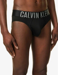 Calvin Klein Logo-waistband Pack Of Two Stretch-jersey Briefs -Outlet Daily Tops Store R04117865 MULTI ALT03