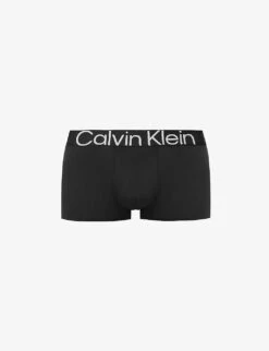 Calvin Klein Logo-print Stretch-recycled Polyester Trunks