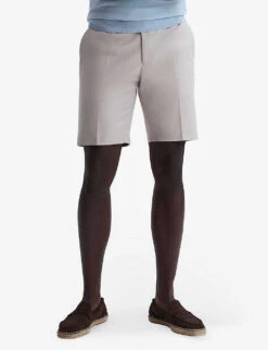 Reiss Southbury Straight-leg Regular-fit Stretch-cotton Shorts -Outlet Daily Tops Store R04118949 STONE ALT02