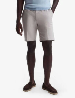 Reiss Southbury Straight-leg Regular-fit Stretch-cotton Shorts -Outlet Daily Tops Store R04118949 STONE ALT04