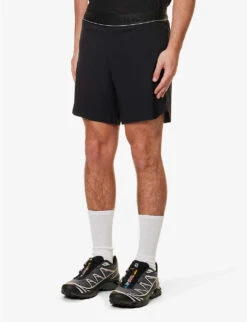 Force Velocity Logo-print Ventilated Stretch-woven Shorts -Outlet Daily Tops Store R04119449 BLACK ALT02