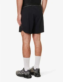 Force Velocity Logo-print Ventilated Stretch-woven Shorts -Outlet Daily Tops Store R04119449 BLACK ALT03