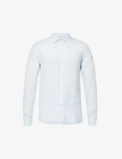 ORLEBAR BROWN Giles Long-sleeved Linen Shirt