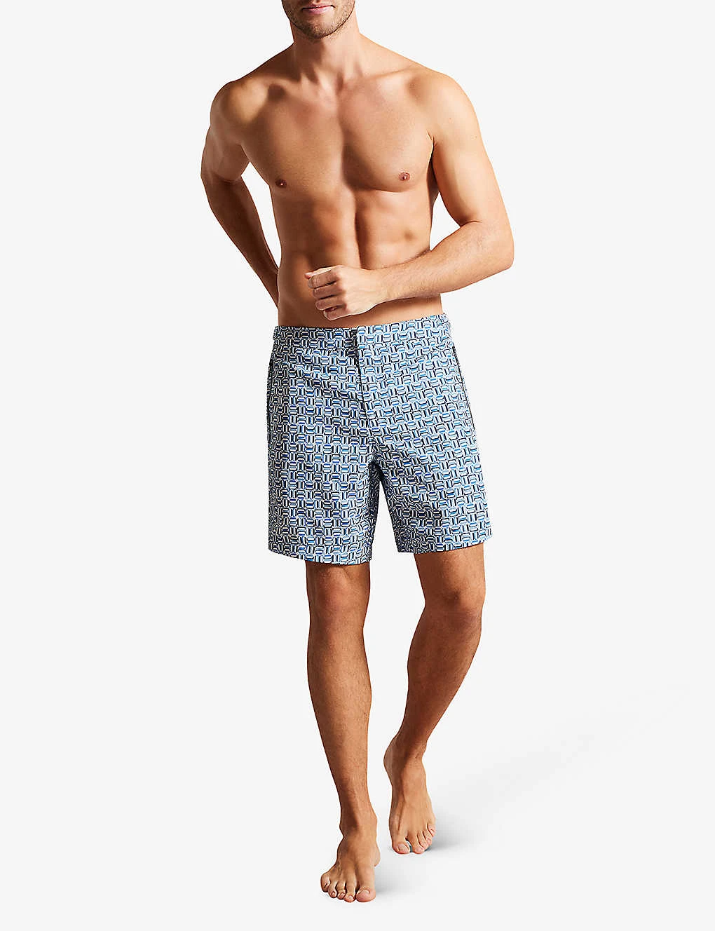 Ted Baker Crabbe Geometric-print Regular-fit Woven Swim Shorts 2 Ted Baker Crabbe Geometric-print Regular-fit Woven Swim Shorts - Image 2