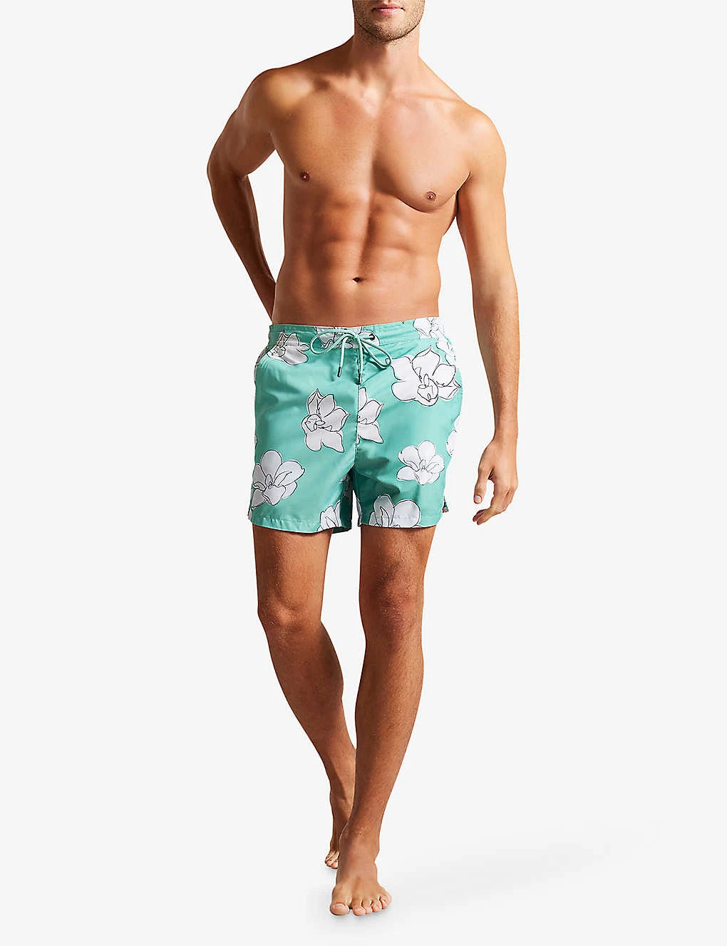 Ted Baker Ampbell Floral-print Recycled-polyester Swim Shorts 2 Ted Baker Ampbell Floral-print Recycled-polyester Swim Shorts - Image 2