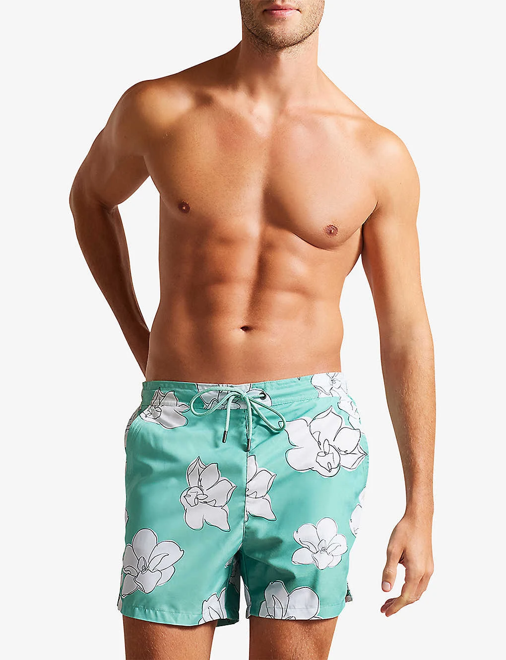 Ted Baker Ampbell Floral-print Recycled-polyester Swim Shorts 3 Ted Baker Ampbell Floral-print Recycled-polyester Swim Shorts - Image 3