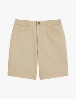 Ted Baker Elasticated-waist Cotton-twill Shorts