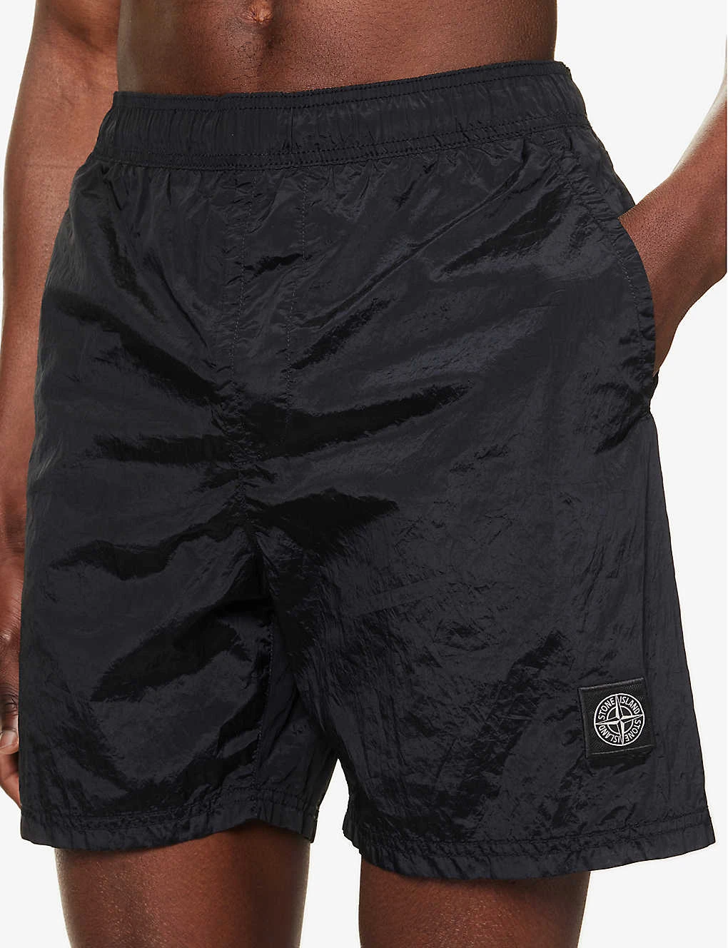 Stone Island Logo-patch Elasticated-waist Swim Shorts 5 Stone Island Logo-patch Elasticated-waist Swim Shorts - Image 5