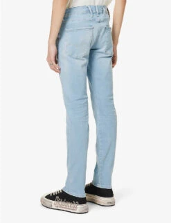 Replay Anbass Faded-wash Tapered Slim-fit Stretch-denim Jeans 10 Replay Anbass Faded-wash Tapered Slim-fit Stretch-denim Jeans -Outlet Daily Tops Store R04125084 LIGHTBLUE ALT03