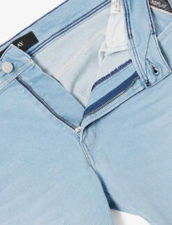 Replay Anbass Faded-wash Tapered Slim-fit Stretch-denim Jeans 13 Replay Anbass Faded-wash Tapered Slim-fit Stretch-denim Jeans -Outlet Daily Tops Store R04125084 LIGHTBLUE ALT06