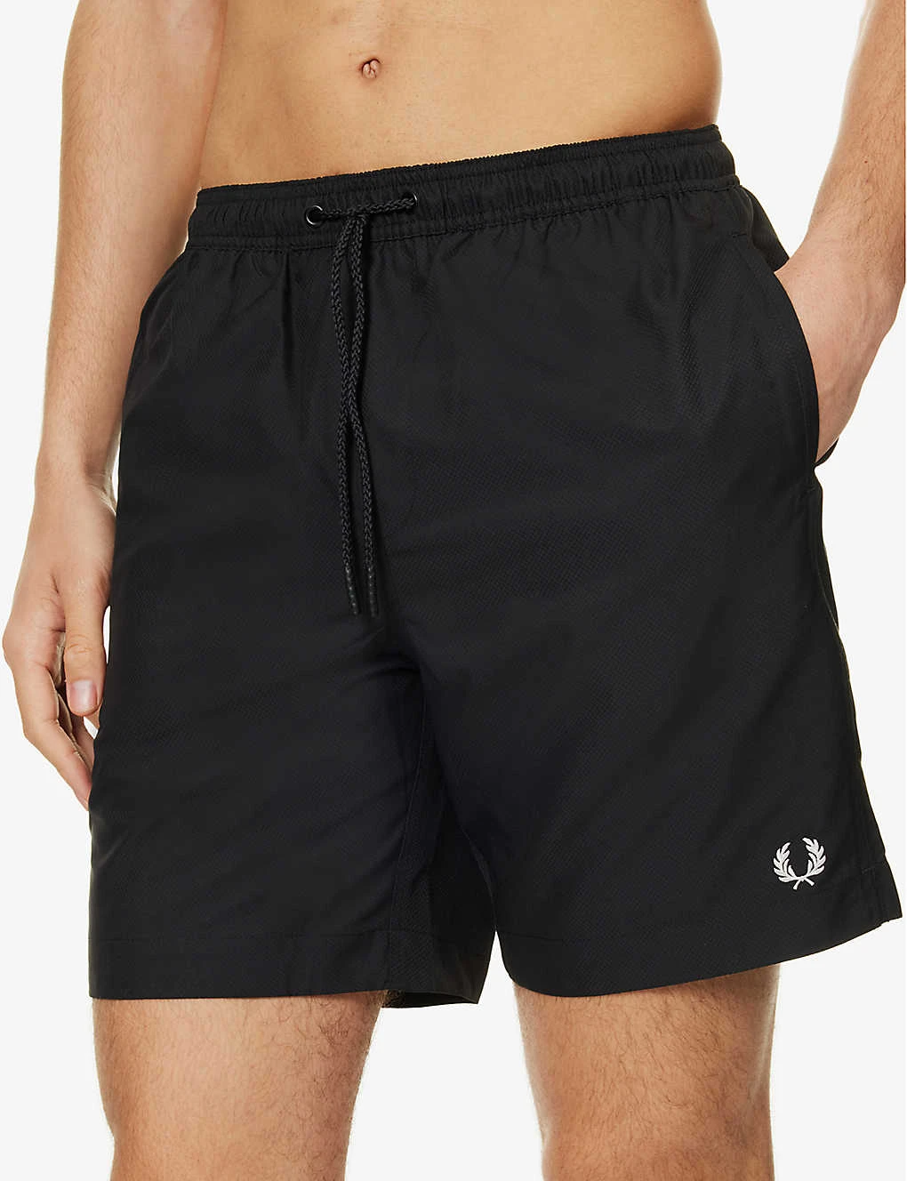 Fred Perry Classic Logo-embroidered Swim Shorts 5 Fred Perry Classic Logo-embroidered Swim Shorts - Image 5