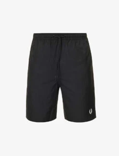 Fred Perry Classic Logo-embroidered Swim Shorts