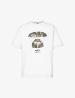 Layered Face Graphic-print Cotton-jersey T-shirt