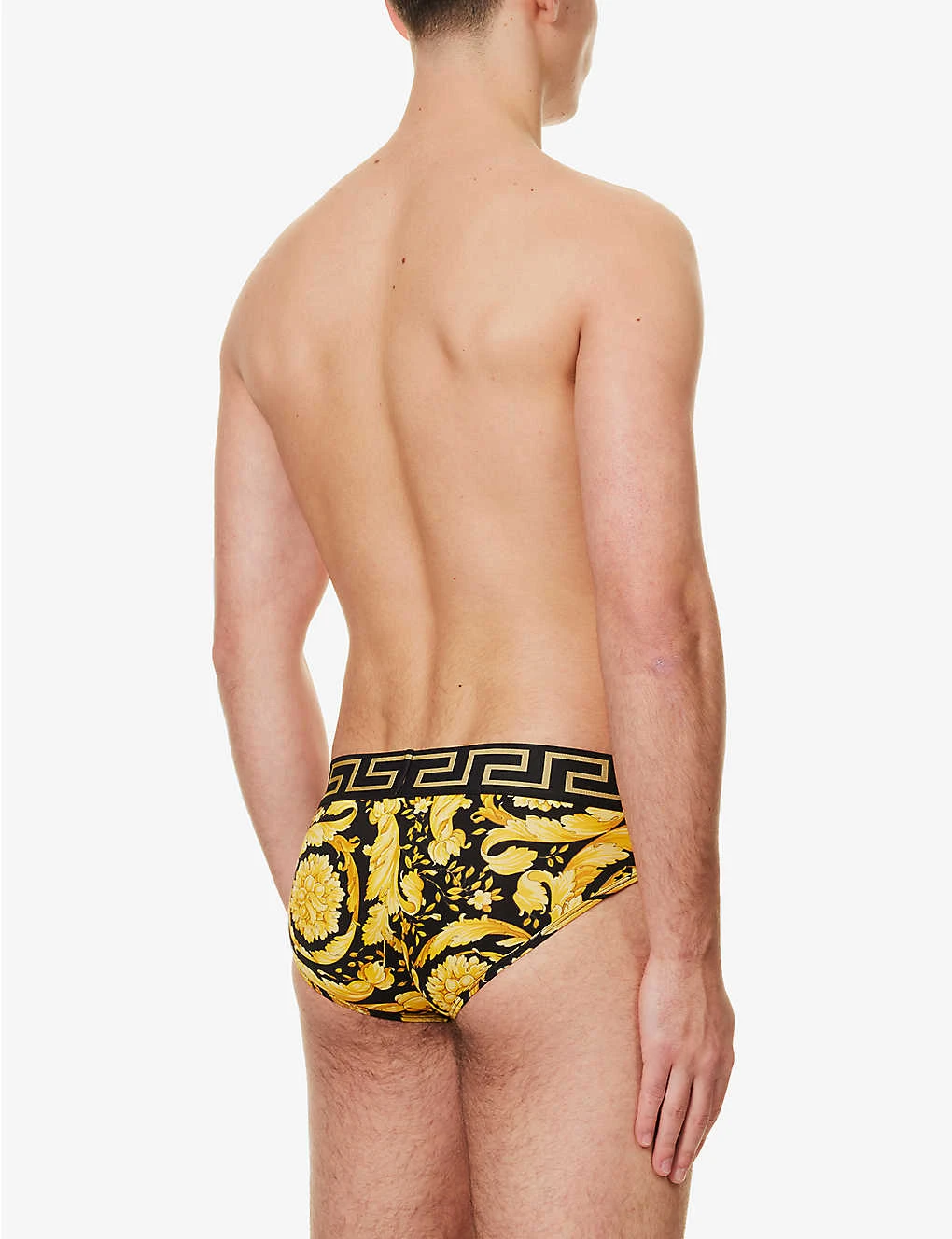 Versace Branded-print Stretch-cotton Briefs 3 Versace Branded-print Stretch-cotton Briefs - Image 3