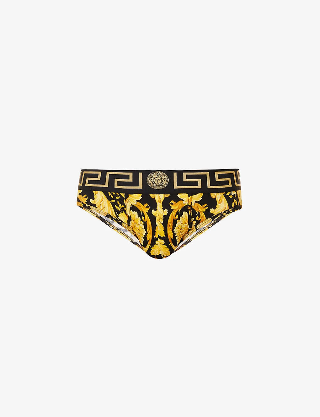 Versace Branded-print Stretch-cotton Briefs 1 Versace Branded-print Stretch-cotton Briefs