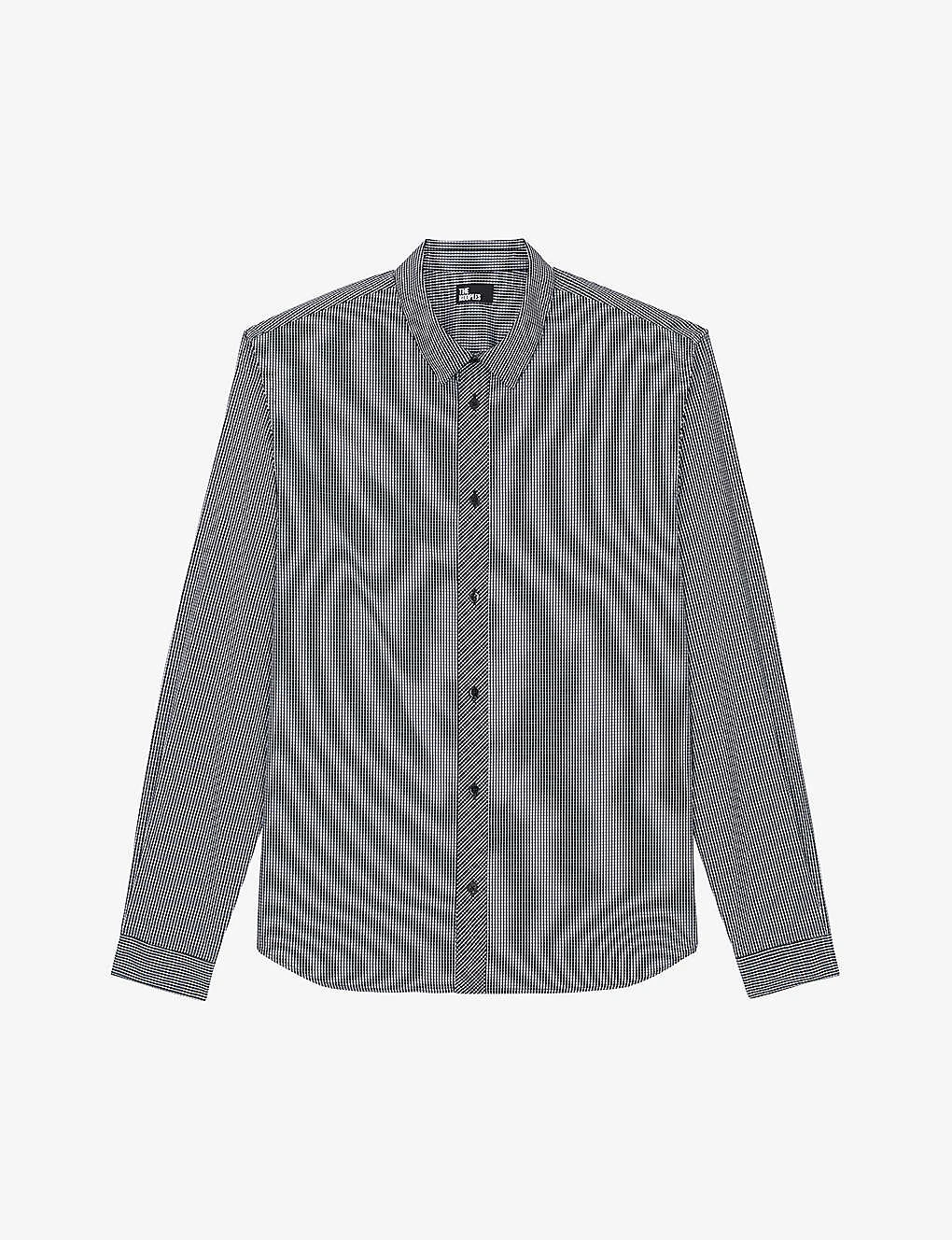 THE KOOPLES Classic-collar Check Regular-fit Cotton Shirt 1 THE KOOPLES Classic-collar Check Regular-fit Cotton Shirt