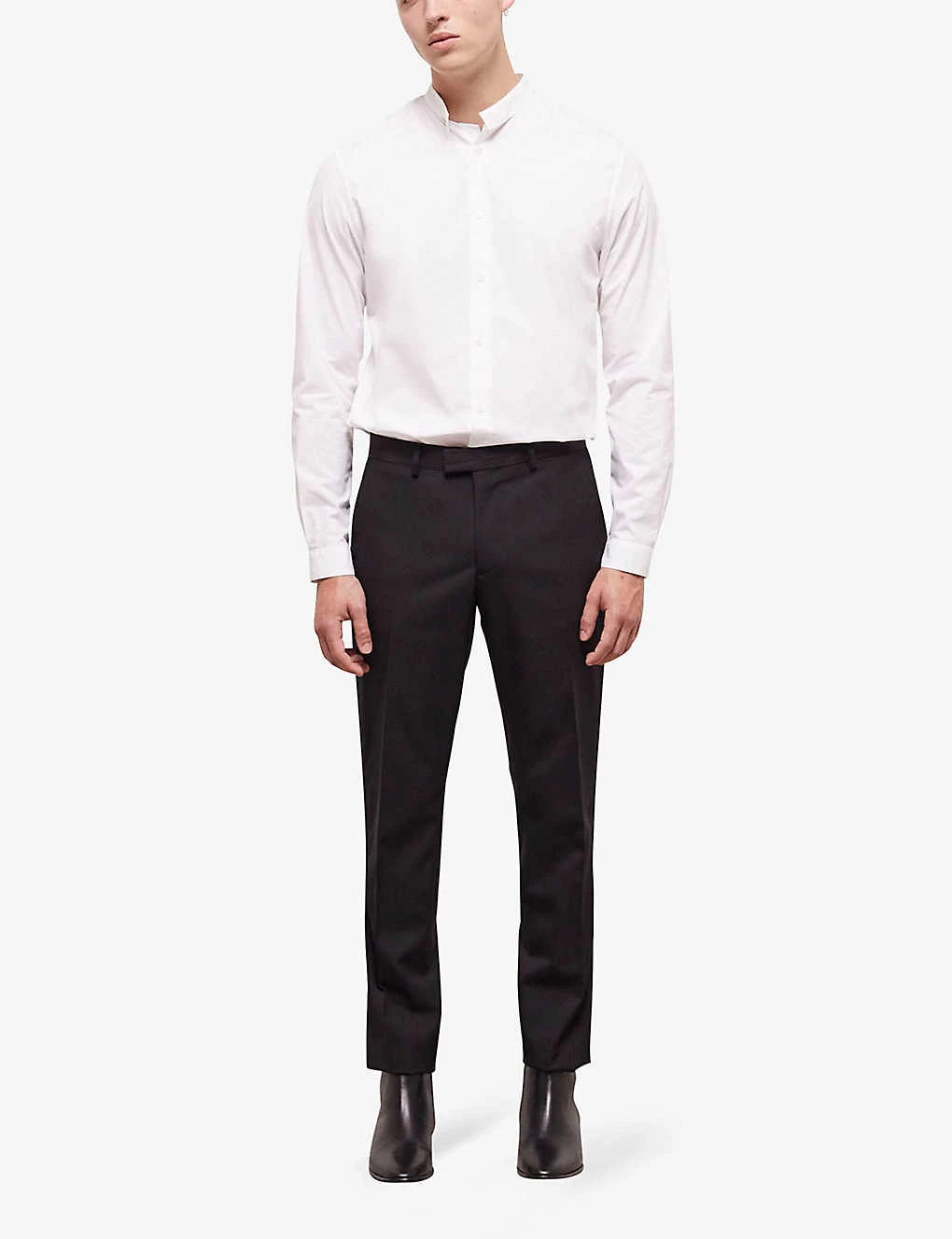 THE KOOPLES Side-strip Slim-fit Wool Trousers 2 THE KOOPLES Side-strip Slim-fit Wool Trousers - Image 2