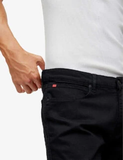 Hugo Slim-fit Mid-rise Stretch-cotton Jeans 9 Hugo Slim-fit Mid-rise Stretch-cotton Jeans -Outlet Daily Tops Store R04128668 BLACK ALT04