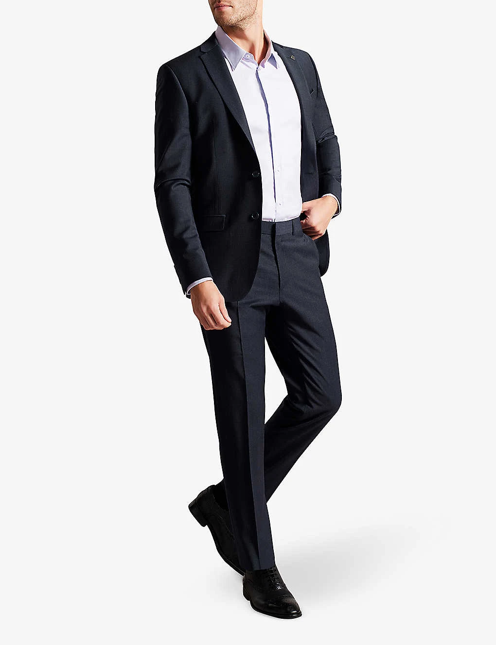 Ted Baker Forbyts Regular-fit Straight-leg Stretch Wool-blend Trousers 2 Ted Baker Forbyts Regular-fit Straight-leg Stretch Wool-blend Trousers - Image 2