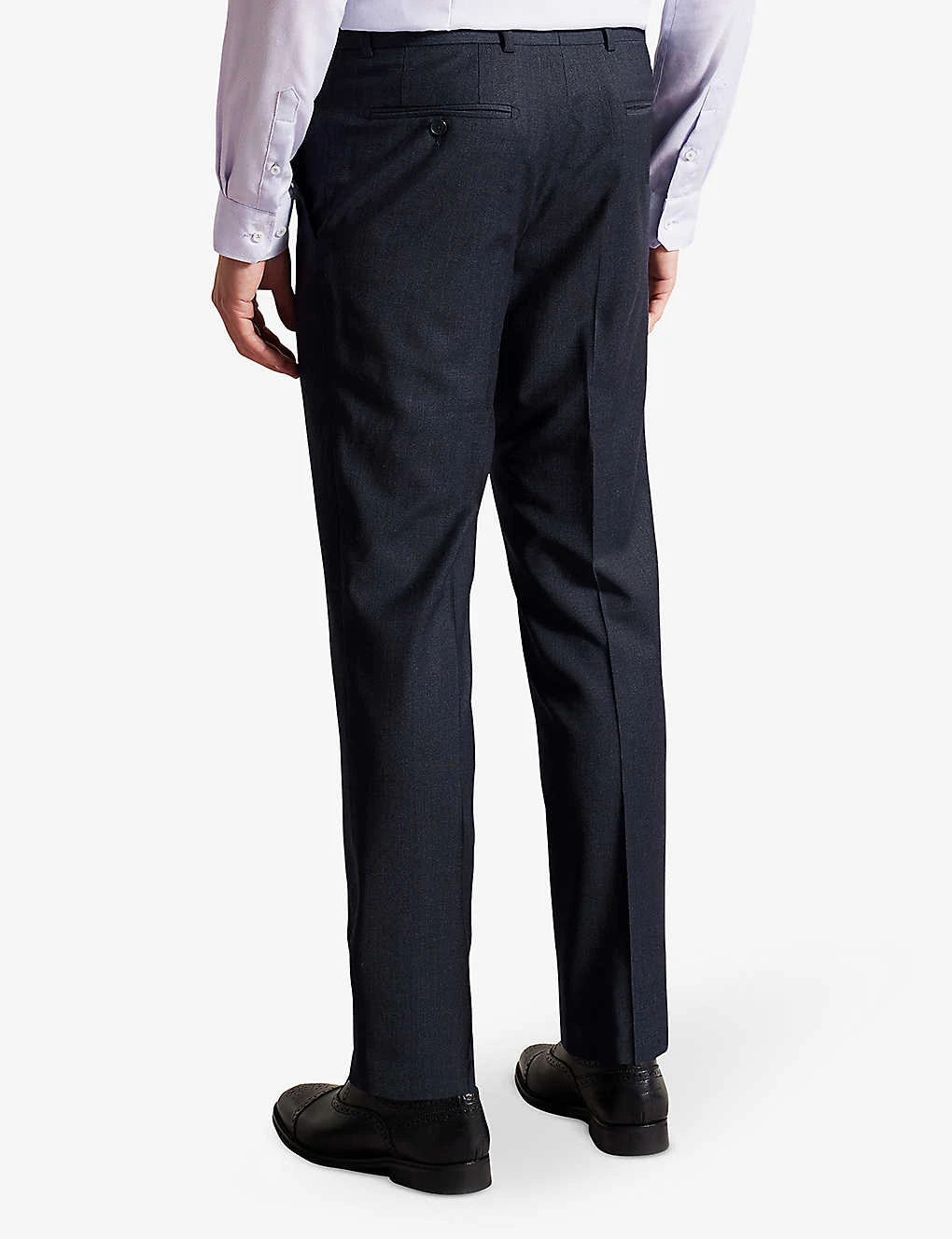 Ted Baker Forbyts Regular-fit Straight-leg Stretch Wool-blend Trousers 4 Ted Baker Forbyts Regular-fit Straight-leg Stretch Wool-blend Trousers - Image 4