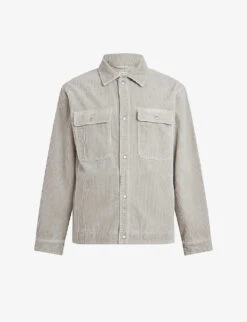 Outlet Daily Tops Store 26 AllSaints Castleford Spread-collar Relaxed-fit Recycled-cotton Corduroy Shirt