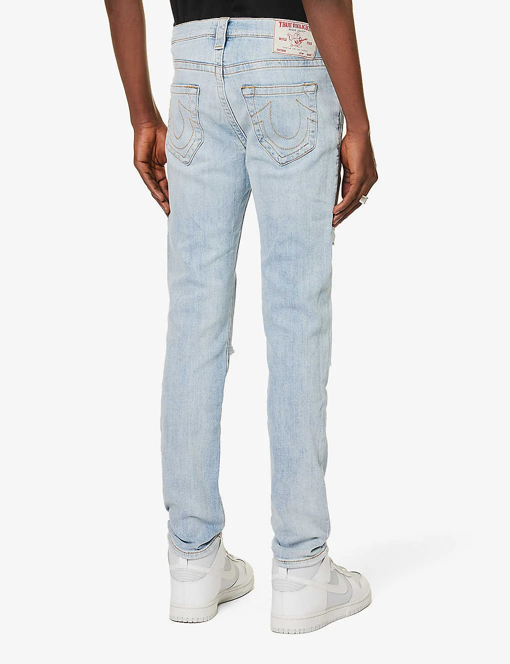 True Religion Ultra Skinny Distressed Tapered-leg Slim-fit Stretch-denim Jeans 4 True Religion Ultra Skinny Distressed Tapered-leg Slim-fit Stretch-denim Jeans - Image 4