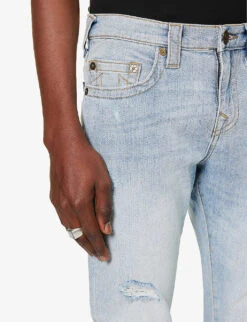 True Religion Ultra Skinny Distressed Tapered-leg Slim-fit Stretch-denim Jeans 12 True Religion Ultra Skinny Distressed Tapered-leg Slim-fit Stretch-denim Jeans -Outlet Daily Tops Store R04134918 HAMILTONCOVELIGHTRIPS ALT05