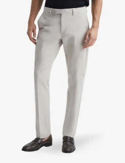 Reiss Eastbury Slim-fit Mid-rise Stretch-cotton Chinos 7 Reiss Eastbury Slim-fit Mid-rise Stretch-cotton Chinos -Outlet Daily Tops Store R04135025 STONE ALT02