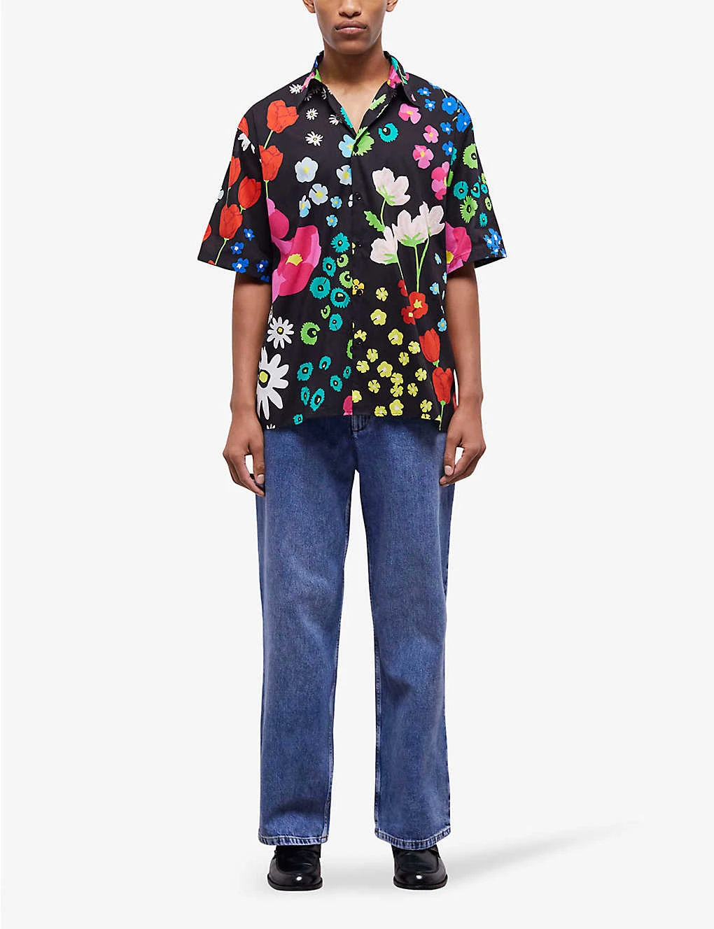 THE KOOPLES Loose-fit Flower-print Cotton Shirt 2 THE KOOPLES Loose-fit Flower-print Cotton Shirt - Image 2