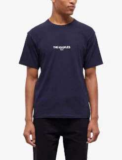 THE KOOPLES Logo-print Cotton T-shirt 7 THE KOOPLES Logo-print Cotton T-shirt -Outlet Daily Tops Store R04135868 NAV01 ALT02
