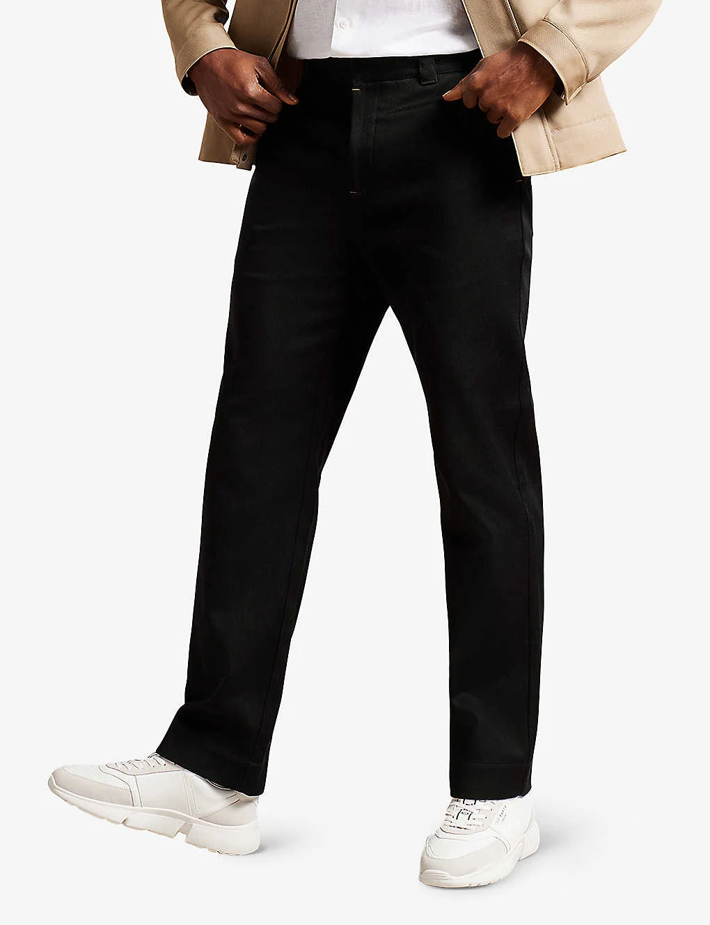Ted Baker Sediman Straight-leg Cotton Trousers 3 Ted Baker Sediman Straight-leg Cotton Trousers - Image 3