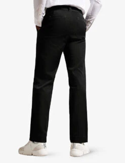 Ted Baker Sediman Straight-leg Cotton Trousers 7 Ted Baker Sediman Straight-leg Cotton Trousers -Outlet Daily Tops Store R04135886 BLACK ALT03