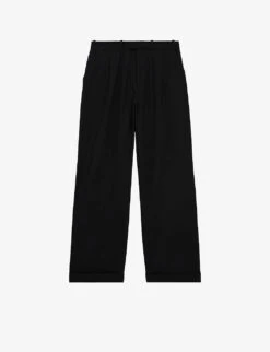 THE KOOPLES Relaxed-fit Low-rise Cotton Trousers