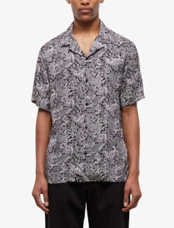 THE KOOPLES Paisley-print Woven Shirt -Outlet Daily Tops Store R04137107 BLA09 ALT02
