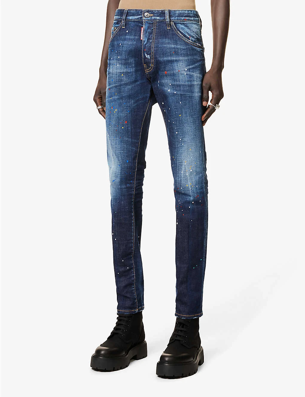 DSQUARED2 Cool Guy Contrast-stitch Slim-fit Stretch-denim Jeans 3 DSQUARED2 Cool Guy Contrast-stitch Slim-fit Stretch-denim Jeans - Image 3