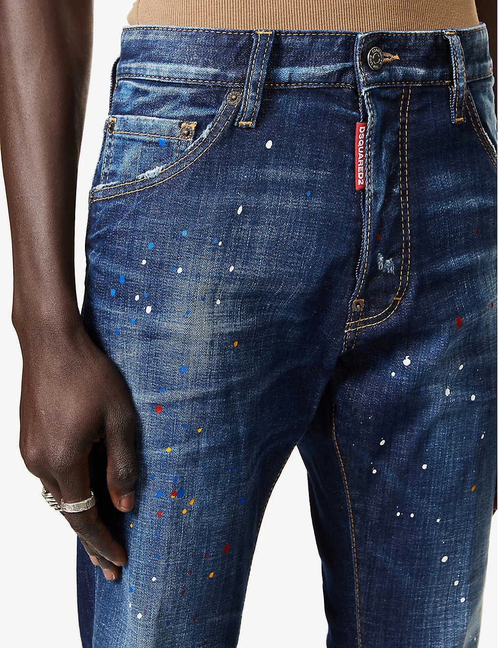 DSQUARED2 Cool Guy Contrast-stitch Slim-fit Stretch-denim Jeans 5 DSQUARED2 Cool Guy Contrast-stitch Slim-fit Stretch-denim Jeans - Image 5