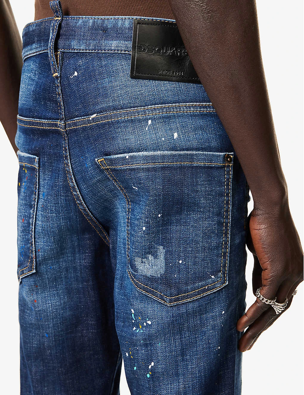 DSQUARED2 Skater Paint-splatter Slim-fit Stretch-denim Jeans 5 DSQUARED2 Skater Paint-splatter Slim-fit Stretch-denim Jeans - Image 5