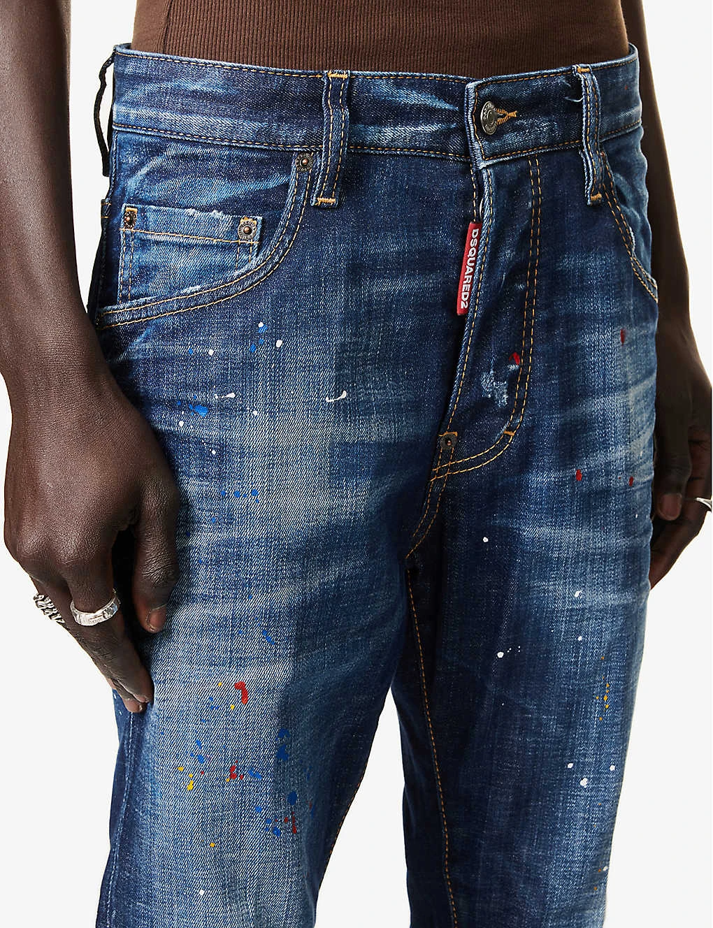 DSQUARED2 Skater Paint-splatter Slim-fit Stretch-denim Jeans 6 DSQUARED2 Skater Paint-splatter Slim-fit Stretch-denim Jeans - Image 6