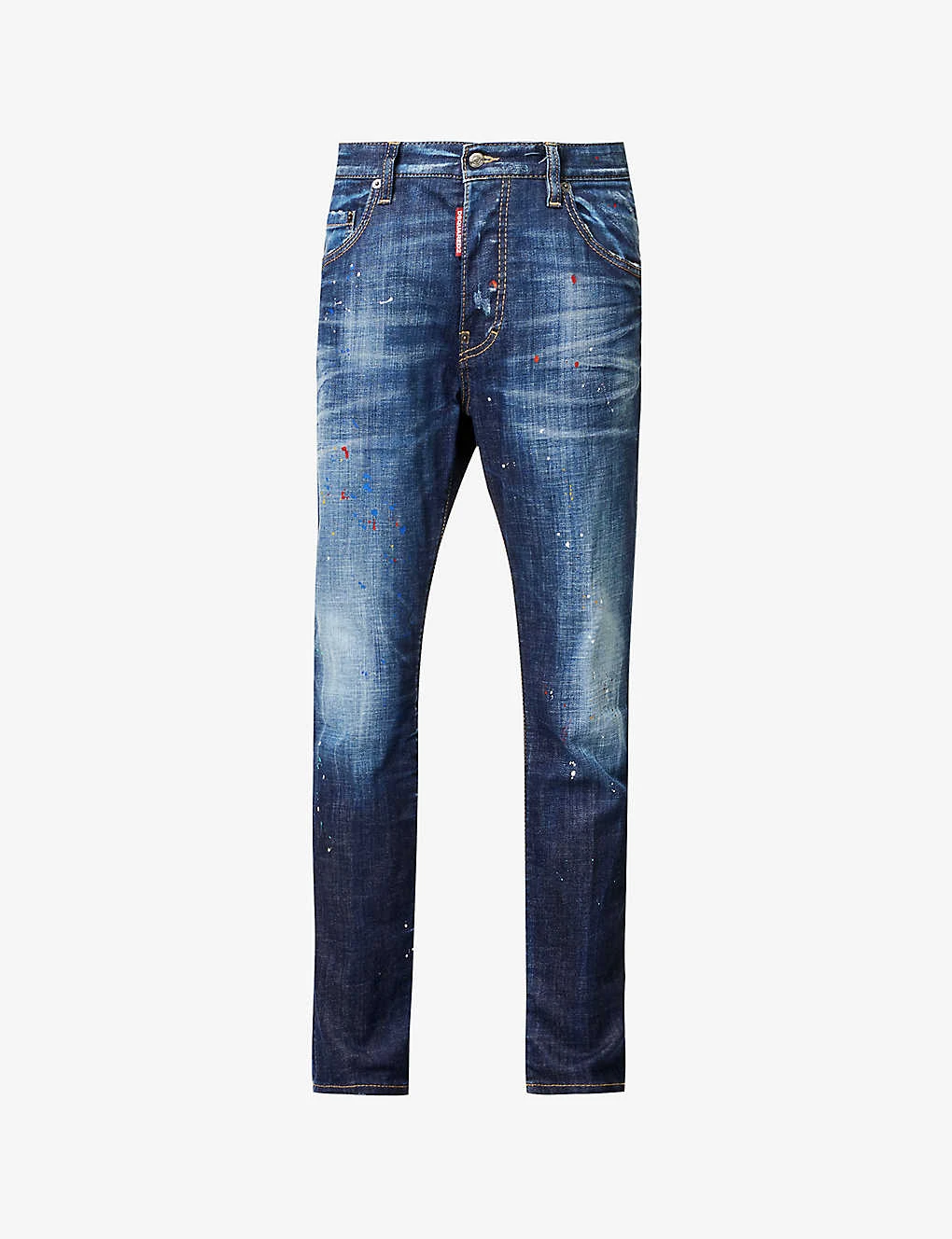 DSQUARED2 Skater Paint-splatter Slim-fit Stretch-denim Jeans 1 DSQUARED2 Skater Paint-splatter Slim-fit Stretch-denim Jeans