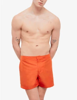 THE KOOPLES Elasticated-waist Side-slip Woven Swim Shorts 7 THE KOOPLES Elasticated-waist Side-slip Woven Swim Shorts -Outlet Daily Tops Store R04138180 ORA01 ALT02