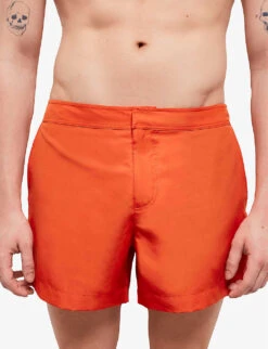 THE KOOPLES Elasticated-waist Side-slip Woven Swim Shorts 9 THE KOOPLES Elasticated-waist Side-slip Woven Swim Shorts -Outlet Daily Tops Store R04138180 ORA01 ALT04