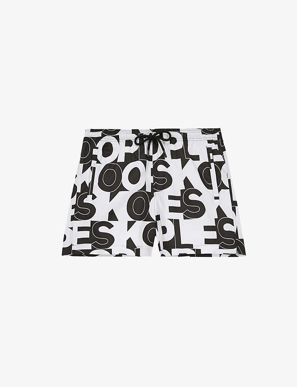 THE KOOPLES Elasticated-waist Graphic-print Woven Swim Shorts 1 THE KOOPLES Elasticated-waist Graphic-print Woven Swim Shorts