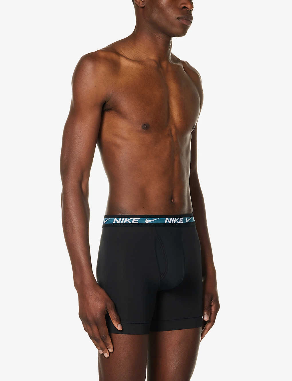 Nike Logo-waistband Pack Of Three Stretch-recycled Polyester Boxers 2 Nike Logo-waistband Pack Of Three Stretch-recycled Polyester Boxers - Image 2