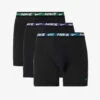 Nike Logo-waistband Pack Of Three Stretch-recycled Polyester Boxers