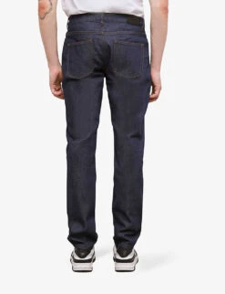 THE KOOPLES Slim-fit Tapered Stretch-denim Jeans 6 THE KOOPLES Slim-fit Tapered Stretch-denim Jeans -Outlet Daily Tops Store R04141753 BLU05 ALT02