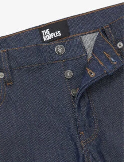 THE KOOPLES Slim-fit Tapered Stretch-denim Jeans 7 THE KOOPLES Slim-fit Tapered Stretch-denim Jeans -Outlet Daily Tops Store R04141753 BLU05 ALT03