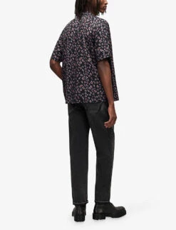 AllSaints Curtis Regular-fit Straight-leg Jeans -Outlet Daily Tops Store R04141897 WASHEDBLACK ALT03