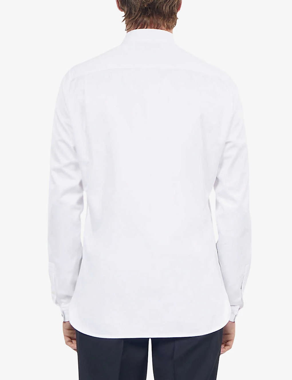 THE KOOPLES Curved-hem Slim-fit Cotton Shirt 4 THE KOOPLES Curved-hem Slim-fit Cotton Shirt - Image 4