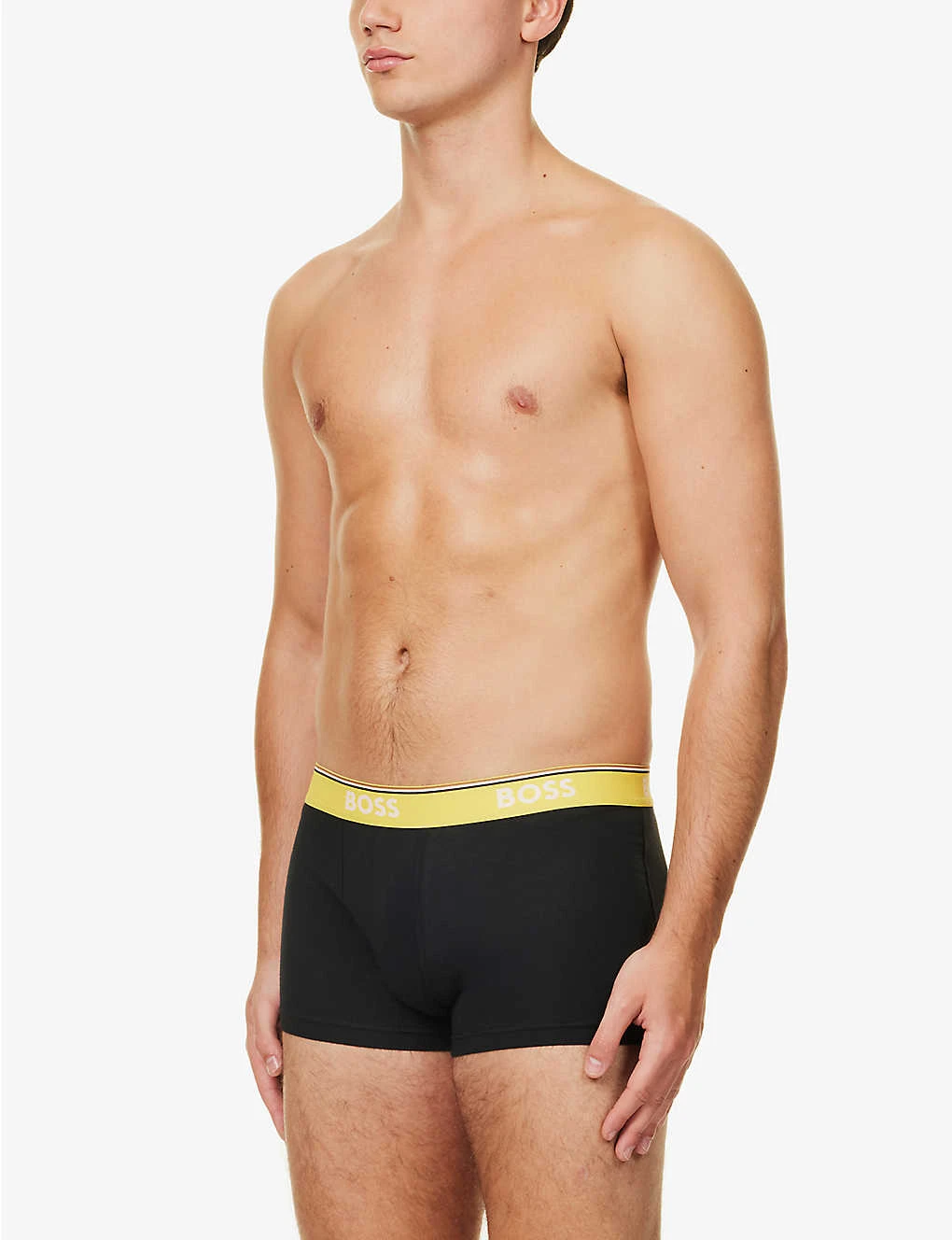 Boss Pack Of Three Logo-embroidered Stretch-cotton Trunks 2 Boss Pack Of Three Logo-embroidered Stretch-cotton Trunks - Image 2