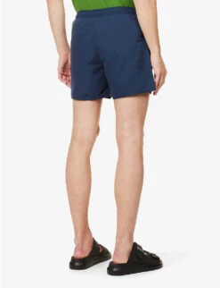Emporio Armani Logo-badge Elasticated-waist Swim Shorts 8 Emporio Armani Logo-badge Elasticated-waist Swim Shorts -Outlet Daily Tops Store R04142632 BLUNAVYNAVYBLUE ALT03